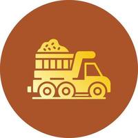 Dump Truck Creative Icon Design vector