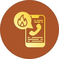 Emergency Call Creative Icon Design vector