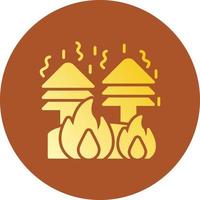 Fire Creative Icon Design vector