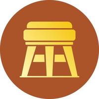 Stool Creative Icon Design vector