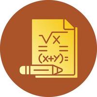 diseño de icono creativo de matemáticas vector