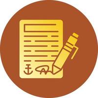 Contract Creative Icon Design vector