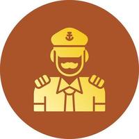 Captain Creative Icon Design vector