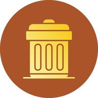 Trash Bin Creative Icon Design vector