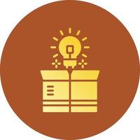 Think Out Of The Box Creative Icon Design vector