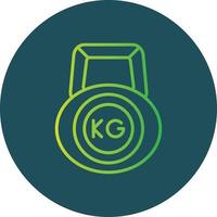 Kettlebell Creative Icon Design vector