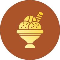 diseño de icono creativo de postre vector