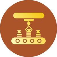 Conveyor Belt Creative Icon Design vector