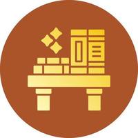 Bookshelf Creative Icon Design vector