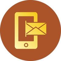 Mobile Email Creative Icon Design vector
