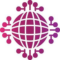 Global Network Creative Icon Design vector
