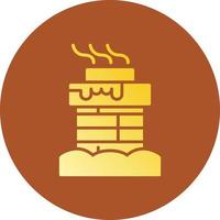 Chimney Top Creative Icon Design vector