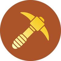 Pickaxe Creative Icon Design vector