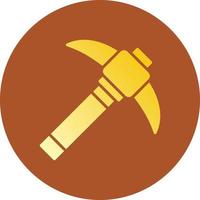 Pickaxe Creative Icon Design vector