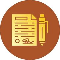 Contract Creative Icon Design vector