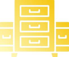 Filing Cabinet Creative Icon Design vector