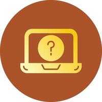 Question Mark Creative Icon Design vector