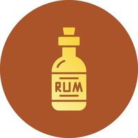 Rum Creative Icon Design vector