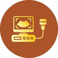 Ultrasound Creative Icon Design vector