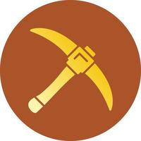 Pickaxe Creative Icon Design vector