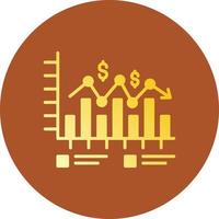 Bar Chart Creative Icon Design vector