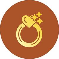 Engagement Ring Creative Icon Design vector