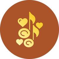 Love Song Creative Icon Design vector