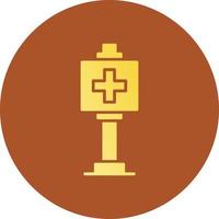 Healthcare Sign Board Creative Icon Design vector