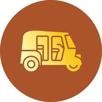 diseño de icono creativo de rickshaw vector