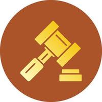 Gavel Creative Icon Design vector