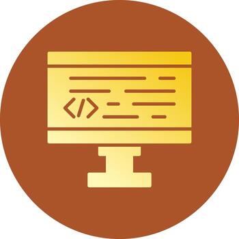 diseño de icono creativo de codificación vector