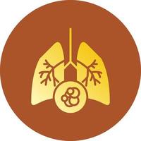 Lung Cancer Creative Icon Design vector