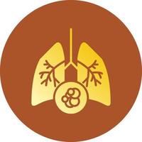 Lung Cancer Creative Icon Design vector