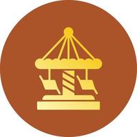 Merry Go Round Creative Icon Design vector