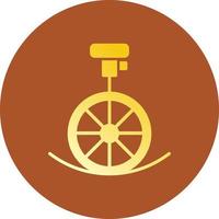 Unicycle Performance Creative Icon Design vector