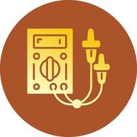 Electric Tester Creative Icon Design vector