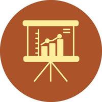 Growth Char Creative Icon Design vector