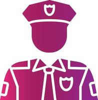 Policeman Creative Icon Design vector