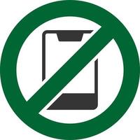 No Phone Creative Icon Design vector