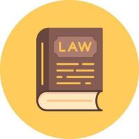 Law Book Creative Icon Design vector