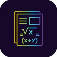 Maths Creative Icon Design vector