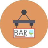 Bar Sign Board Creative Icon Design vector