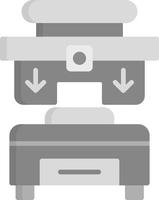 Press Machine Creative Icon Design vector