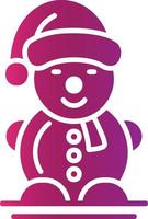 Snowman Creative Icon Design vector