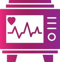 Cardiogram Creative Icon Design vector