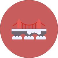 diseño de icono creativo de puente vector