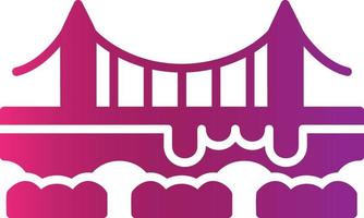 Bridge Creative Icon Design vector