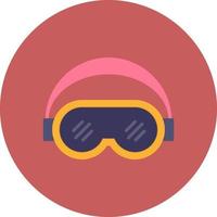 Ski Goggles Creative Icon Design vector