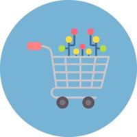 Shopping Cart Creative Icon Design vector