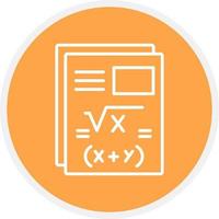 diseño de icono creativo de matemáticas vector